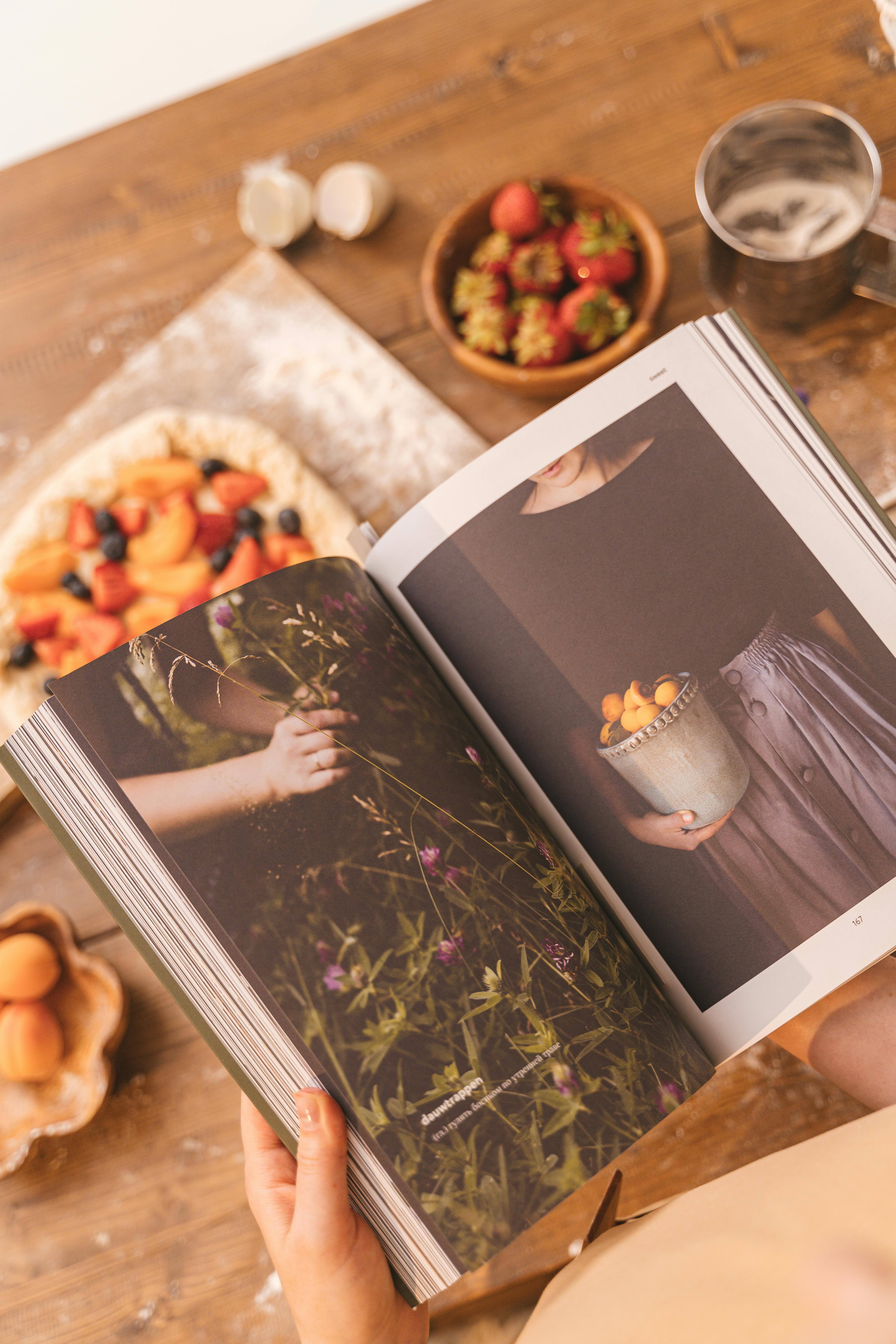 Photo of a recipe book
